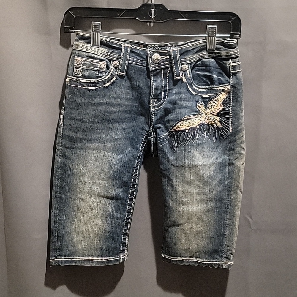 (J12) Miss Me Bermuda Juniors sz 14